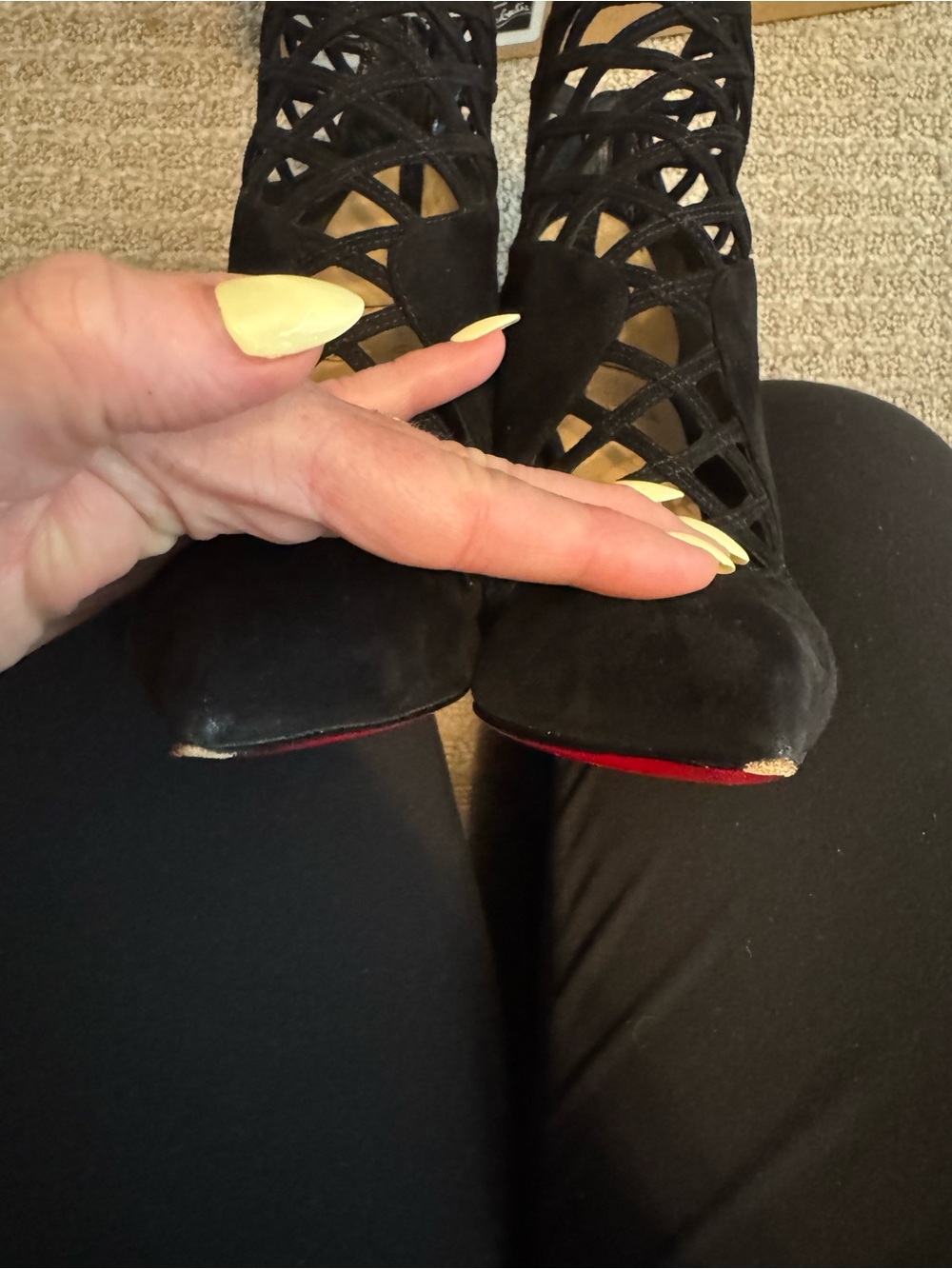 Christian Louboutin Mrs
Bouglione Cage Ankle Boots - Picture 10 of 12